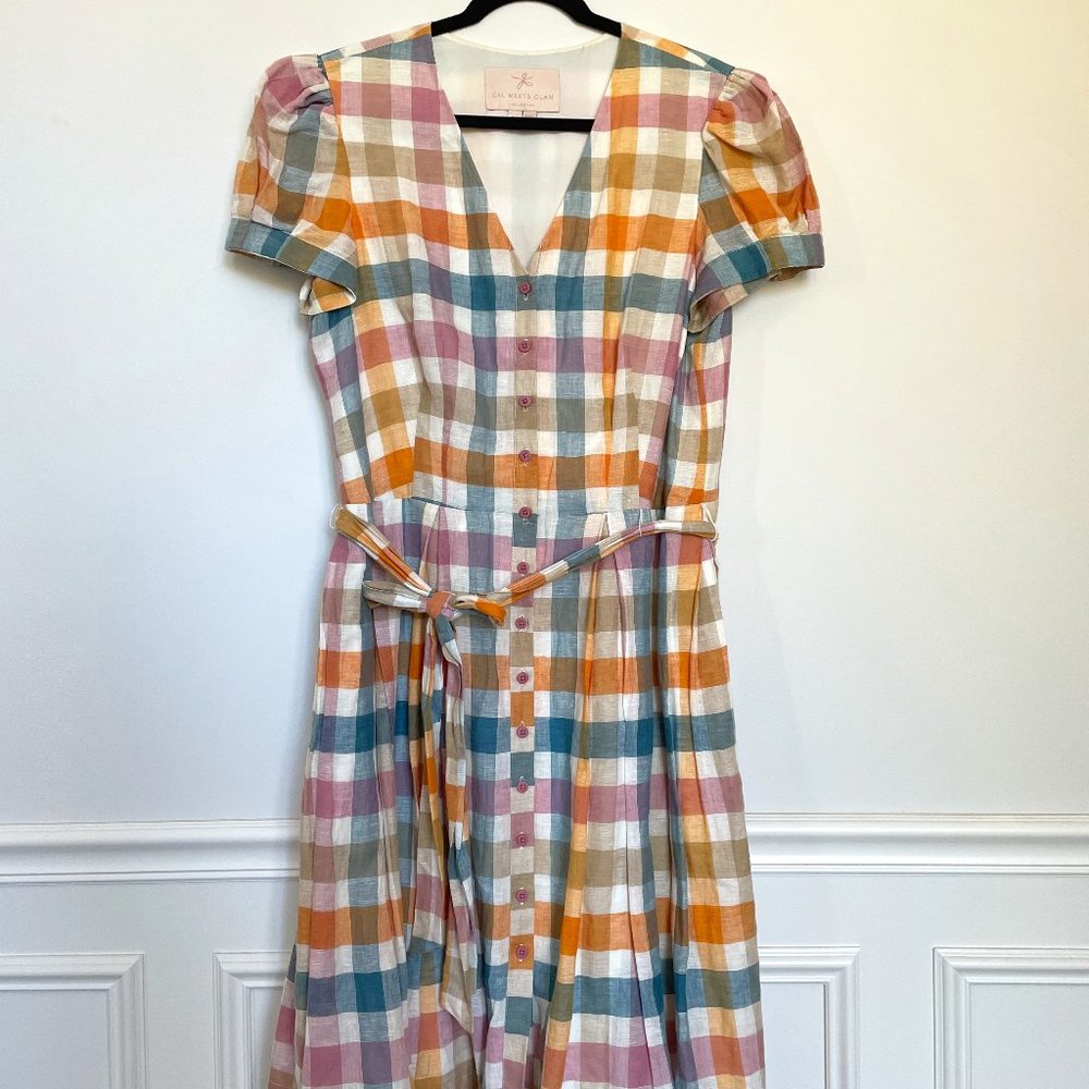 Gal Meets Glam - Gingham Check Dress - Size 16/XL